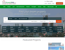 Tablet Screenshot of lankapropertyweb.com